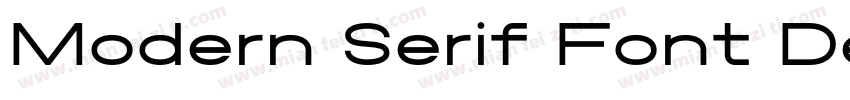 Modern Serif Font Demo字体转换